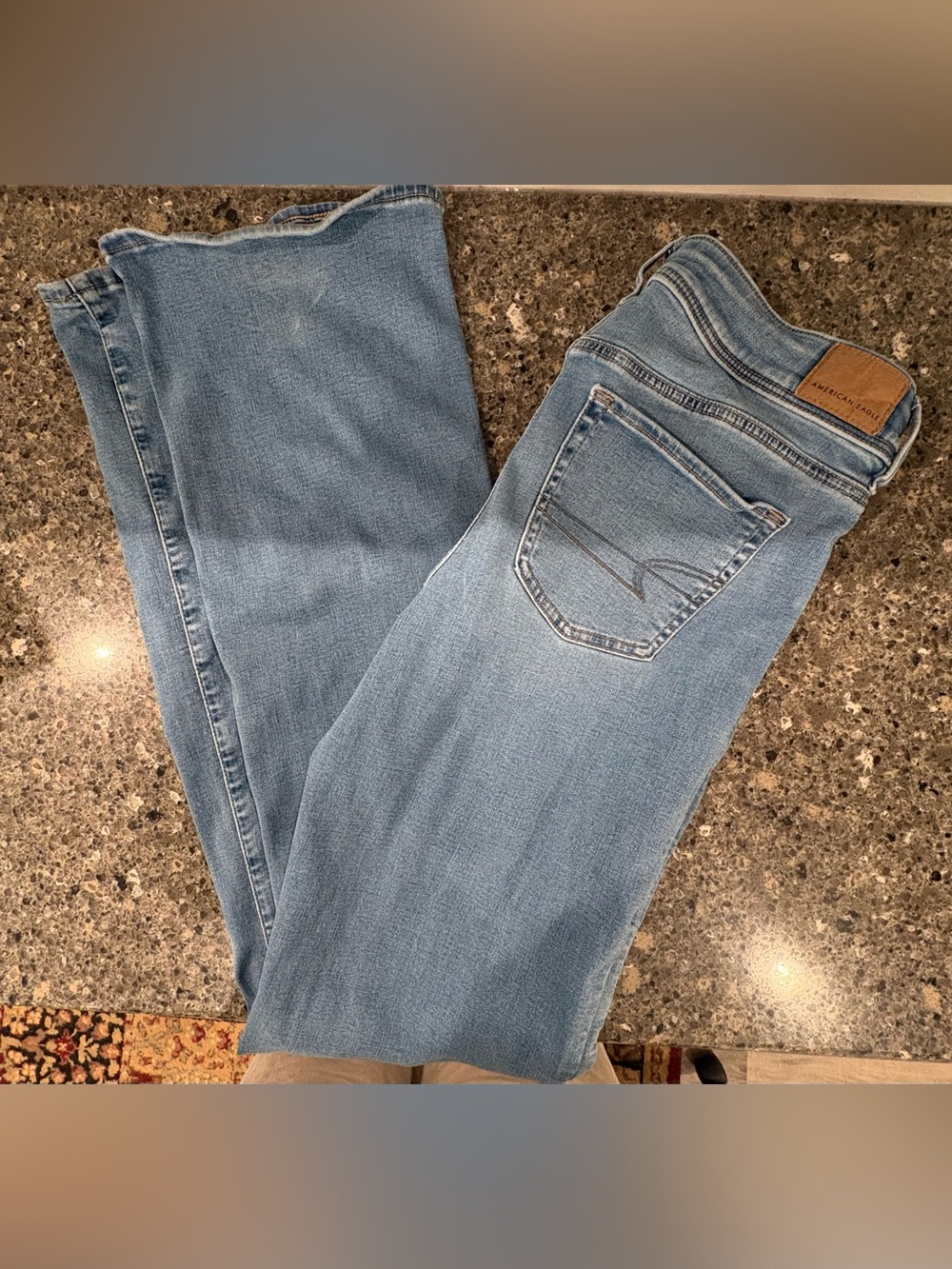 American Eagle Next Level Stretch Bootcut Jeans Size 10 X-Long Tall - Picture 3 of 11